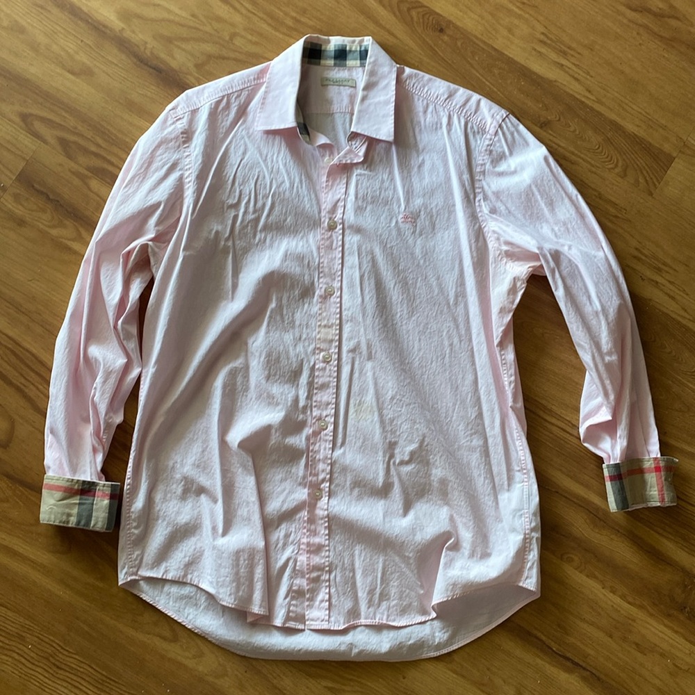 Burberry men’s dress shirt LARGE